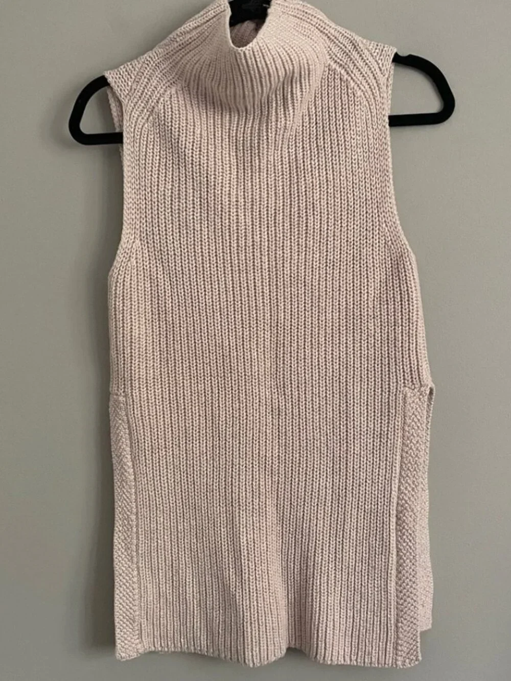 Aritzia Wilfred Pink Durandal Merino Wool Sleeveless Sweater - XS